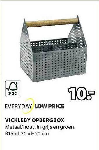 Jysk Vickleby opbergbox aanbieding