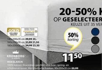Jysk Hoeslaken aanbieding