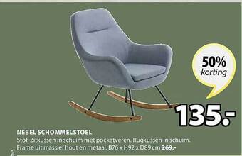 Jysk Nebel schommelstoel aanbieding