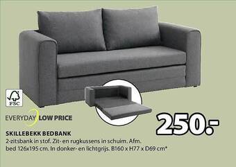 Jysk Skillebekk bedbank aanbieding