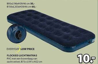 Jysk Flocked luchtmatras aanbieding