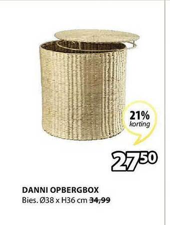 Jysk Danni opbergbox aanbieding