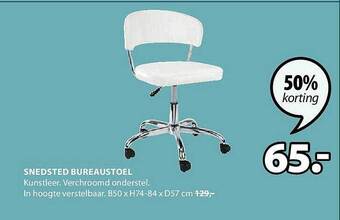 Jysk Snedsted bureaustoel aanbieding