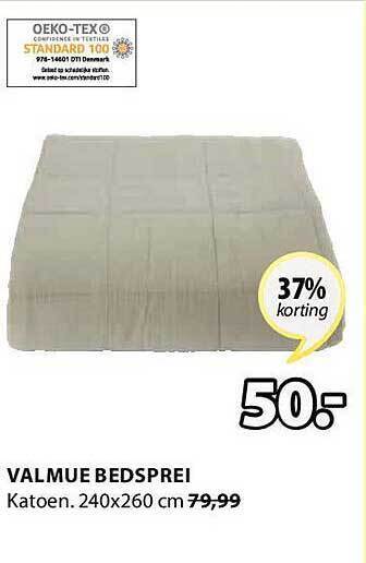 Jysk Valmue bedsprei aanbieding
