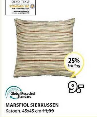 Marsfiol sierkussen