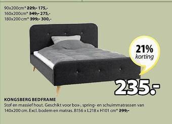 Jysk Kongsberg bedframe aanbieding