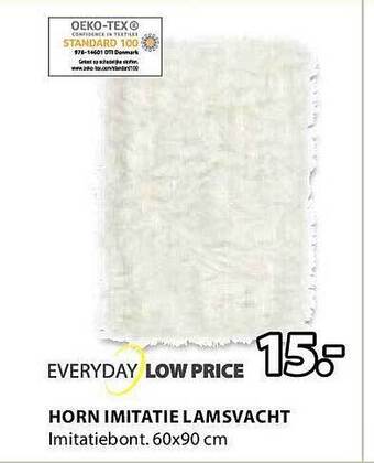 Horn imitatie lamsvacht