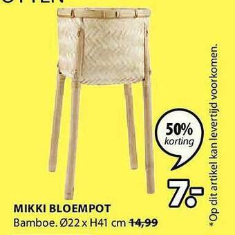 Jysk Mikki bloempot aanbieding