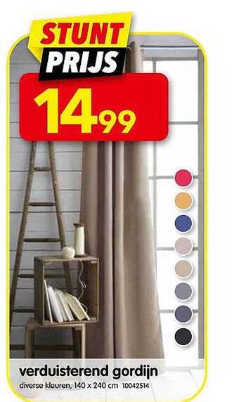 Yess Verduisterend gordijn aanbieding