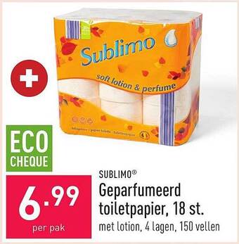 Sublimo geparfumeerd toiletpapier, 18 st