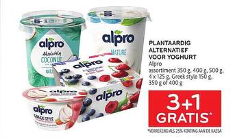 Alvo Plantaardig alternatief voor yoghurt aanbieding