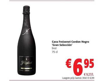 Colruyt Cava freixenet cordon negro gran selección aanbieding