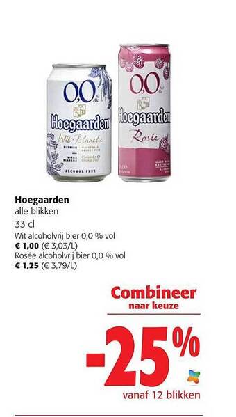 Colruyt Hoegaarden alle blikken aanbieding