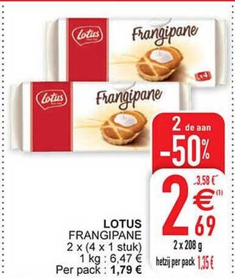 Cora Lotus frangipane aanbieding
