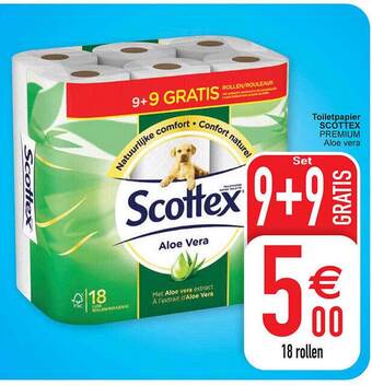 Cora Toiletpapier scottex aanbieding