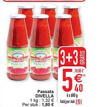 Cora Passata divella aanbieding