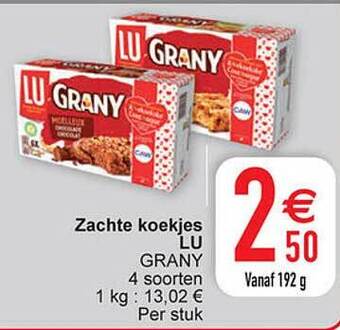 Cora Zachte koekjes lu aanbieding