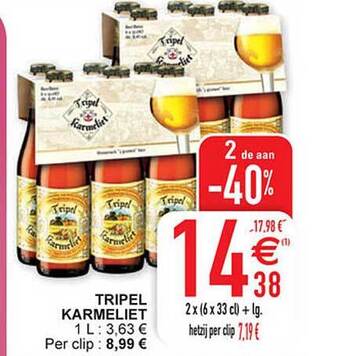 Cora Tripel karmeliet aanbieding
