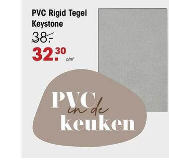 Kwantum Pvc rigid tegel keystone aanbieding