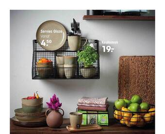 Kwantum Servies glaze, keukenrek aanbieding
