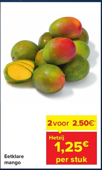 Carrefour Market Eetklare mango per stuk aanbieding