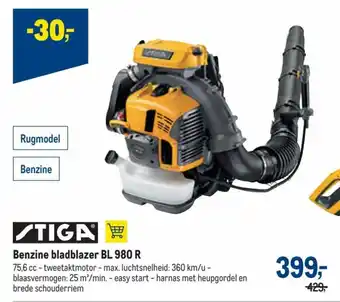 Makro Stiga benzine bladblazer BL 980 R aanbieding