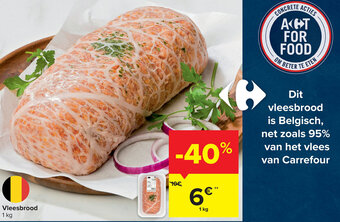 Carrefour Vleesbrood 1kg aanbieding