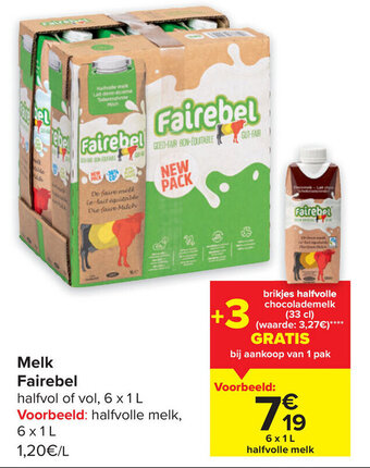 Carrefour Melk Fairebel aanbieding