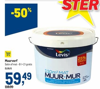 Makro Levis muurverf aanbieding