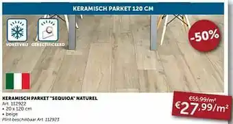 Zelfbouwmarkt Keramisch parket sequioa naturel aanbieding