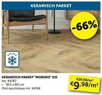 Zelfbouwmarkt Keramisch parket moreno eik aanbieding