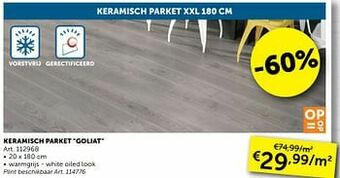 Zelfbouwmarkt Keramisch parket goliat aanbieding