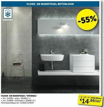 Zelfbouwmarkt Vloer- en wandtegel eternal aanbieding
