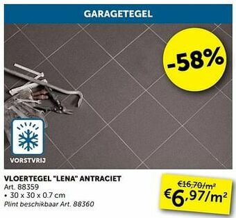 Vloertegel lena antraciet