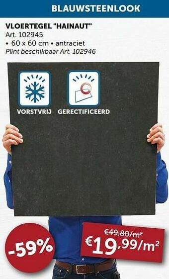 Zelfbouwmarkt Vloertegel hainaut aanbieding