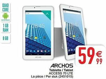 Cora Archos tablette - tablet access 70 lte aanbieding