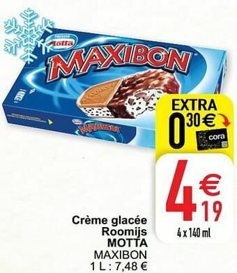 Cora Crème glacée roomijs motta maxibon aanbieding