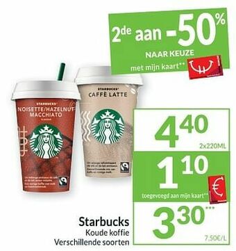 Intermarché Starbucks koude koffie aanbieding