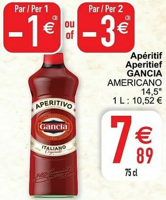 Apéritif aperitief gancia americano