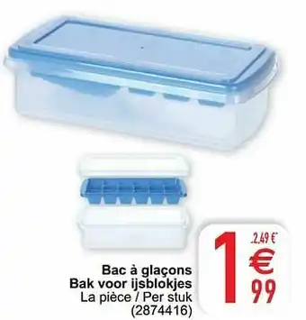Cora Bac à glaçons bak voor ijsblokjes aanbieding