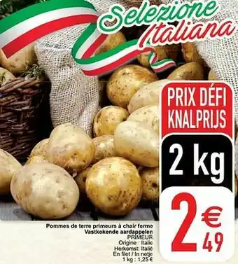 Cora Pommes de terre primeurs à chair ferme vastkokende aardappelen primeur aanbieding