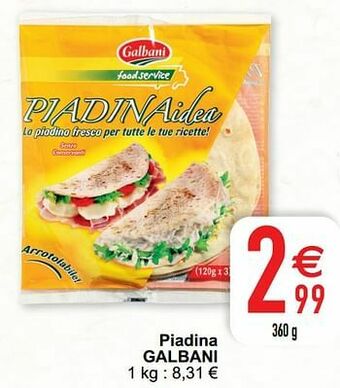 Cora Piadina galbani aanbieding