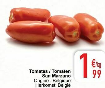 Cora Tomates - tomaten san marzano aanbieding