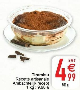 Cora Tiramisu aanbieding