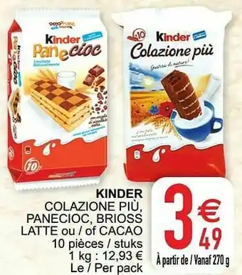Cora Kinder colazione più panecioc brioss latte ou - of cacao aanbieding