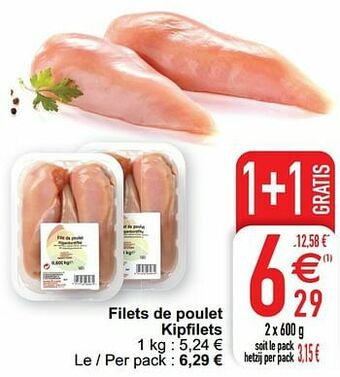 Cora Filets de poulet kipfilets aanbieding