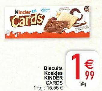 Cora Biscuits koekjes kinder cards aanbieding