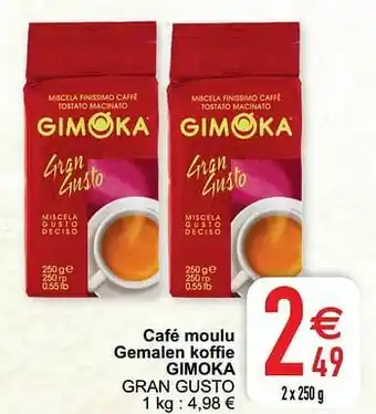 Cora Café moulu gemalen koffie gimoka gran gusto aanbieding