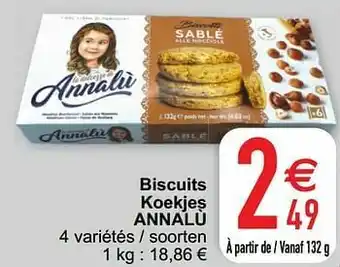 Biscuits koekjes annalù
