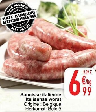 Cora Saucisse italienne italiaanse worst aanbieding